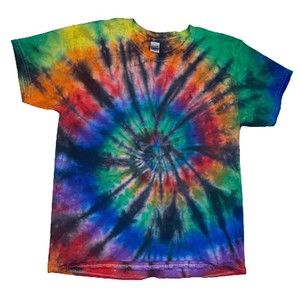 Tie Dyed T Shirt Rainbow Colors